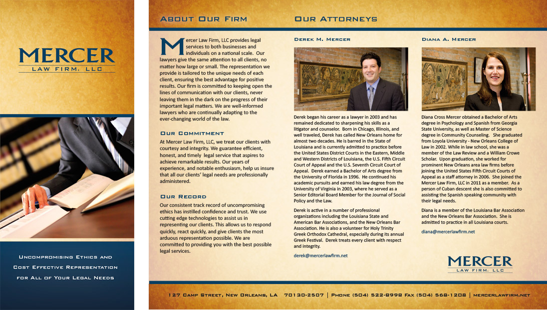 Mercer Law Firm brochure